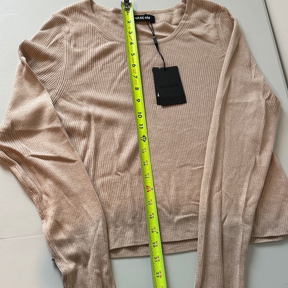 NAADAM Cream Silk & Cashmere Crew Neck Sweater - Picture 6 of 6